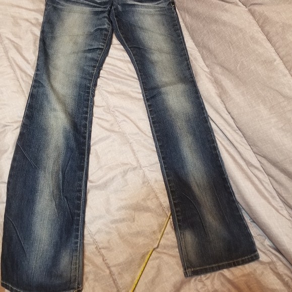 Grane Dark Distressed Denim Jeans - Picture 7 of 8